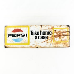 Vintage Pepsi Metal Sign