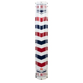 Porcelain Barber Shop Sign