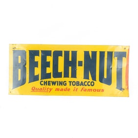 Vintage "Beech-Nut" Chewing Tobacco Sign