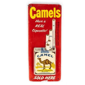 Vintage Camel Cigarette Thermometer