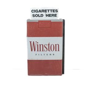 Vintage Winston Cig Pack Pole Sign