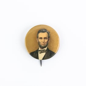 1910 Bastian Bros. Lincoln Celluloid Portrait Pin