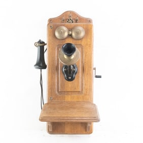 Antique Kellogg Crank Wall Telephone