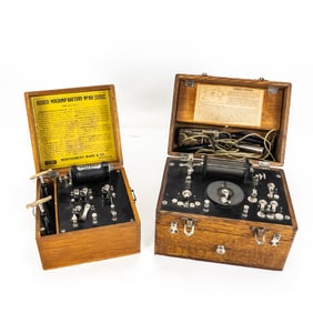 Pair Antique Quack Medical Devices Montgomery Ward