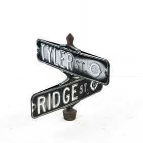 Metal Galena IL Street Intersection Signs