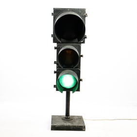 Large Traffic Stop Light on Base