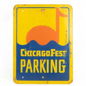 Chicago Music Fest Parking Sign