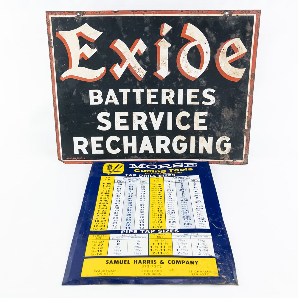 Exide ヴィンテージサイン 約120cm x 40cm Exide ヴィンテージサイン 約120cm x 40cm - メルカリ