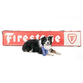Metal Automotive "Firestone" Sign
