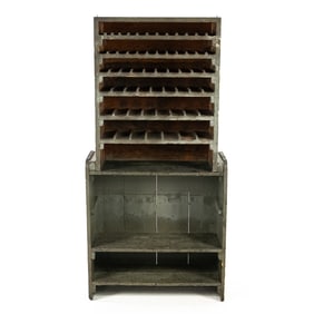 Vintage All Wood Custom Tool Cabinet