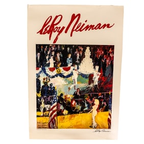 '89 Leroy Nieman Presidents Birthday Signed Poster