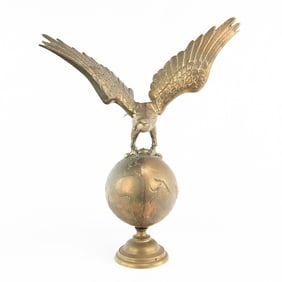 J.I. Case? Brass Eagle on Globe
