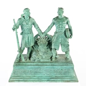 Bronze Sculpture By G. Lober For Dunn & Bradstreet