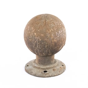 Large Cast Iron Finial Ball