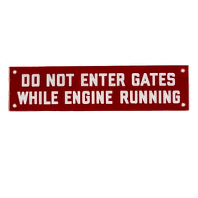 DO NOT ENTER Single Sided Porcelain Warning Sign