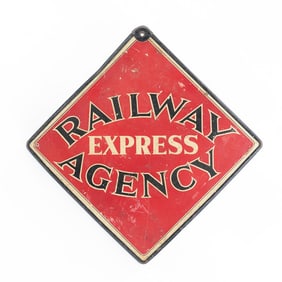 Vintage Railway Express Agency Sign