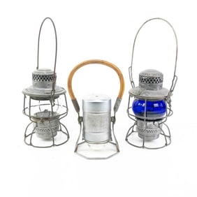 (3) Antique Railroad Lanterns