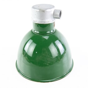 8" Gas Pump Green Porcelain Light
