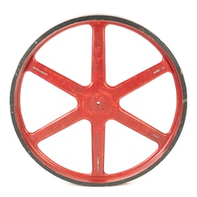 Large Wood Foundry Pattern of a Flywheel
