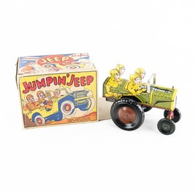 Marx Jumpin Jeep Tin Litho Toy