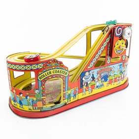 J. Chein Tin Litho Toy Rollercoaster