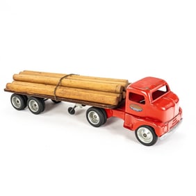Tonka Toys 1955 Log Transport 23.5" Toy Hauler