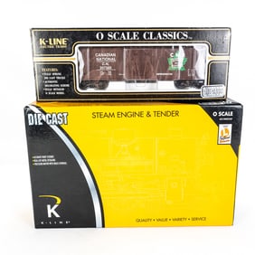K Line Die Cast Steam Engine 505 & Tender w Box