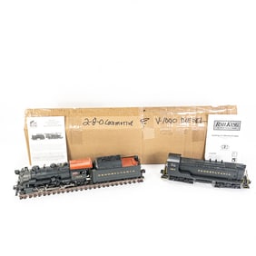 MTH RailKing VO-1000 2-8-0 Steam Engine w Caboose