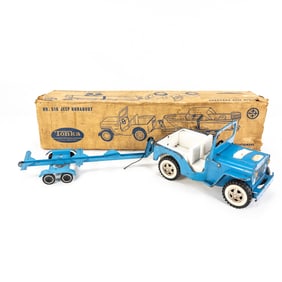 Tonka Jeep Runabout w Trailer No. 516 w Box