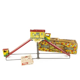 Wolverine Sunny Andy No. 53 Cable Car Tin Toy wBox