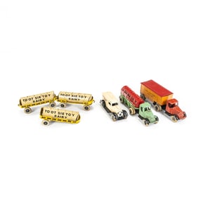 Tootsie Toy Dairy Trailers Long Hauler Mack Trucks
