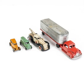 1930s Manoil 6 Wheel Diecast Tow Truck & More