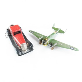 Girard Fire Chief Coupe &  Marx US ARMY Airplane