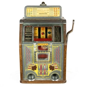 Caille Bros "Silent Sphinx" 10 Cent Slot Machine