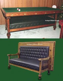 Rare Brunswick Combo Couch/Billiard Table