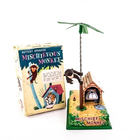 1960s Mischievous Monkey Battery Operated Toy