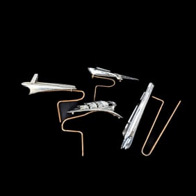 Hood Mascots (4) Plymouth, Ford, Hudson, Olds