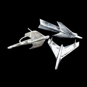 Hood Mascots Nash, Chevy 1950's Trio