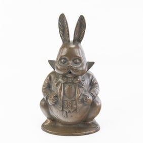 Tuxedo Grandpa Bunny Rabbit Bronze Master Pattern