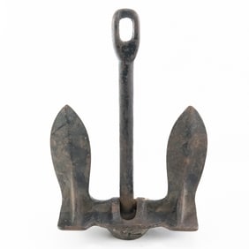 Vintage Cast Iron Yacht Anchor