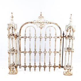 Buckeye Cast Iron Gothic Revival Gate & Posts