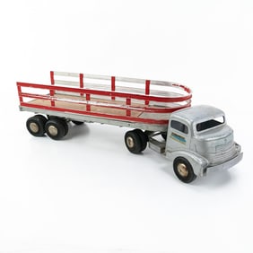 1950s  Smith Miller Semi Truck Super Cargo Trailer