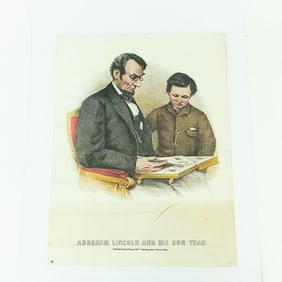 Modern Print-Lincoln and His Son Thad