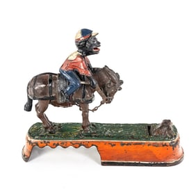 JE Stevens I Always Despise a Mule Mechanical Bank