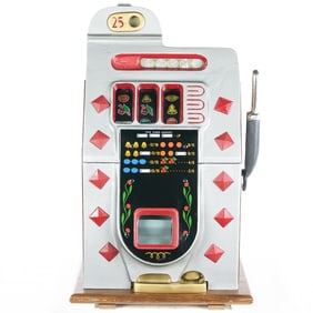 *Mills 25 Cent Diamond Front Slot Machine