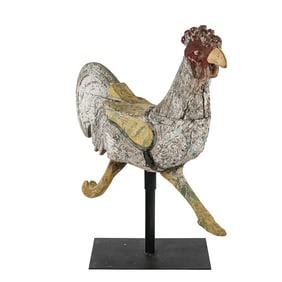 Herschell-Spillman Carved Wood Carousel Rooster