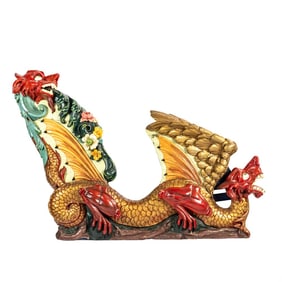 Charles Carmel Golden Dragon Carved Chariot Side