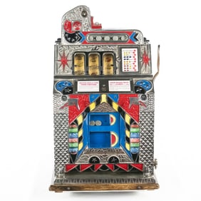 *Mills 5c Silent Jackpot Front Mint Vendor Slot