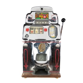 1940s 5 Cent Jennings Standard Chief Slot Machine