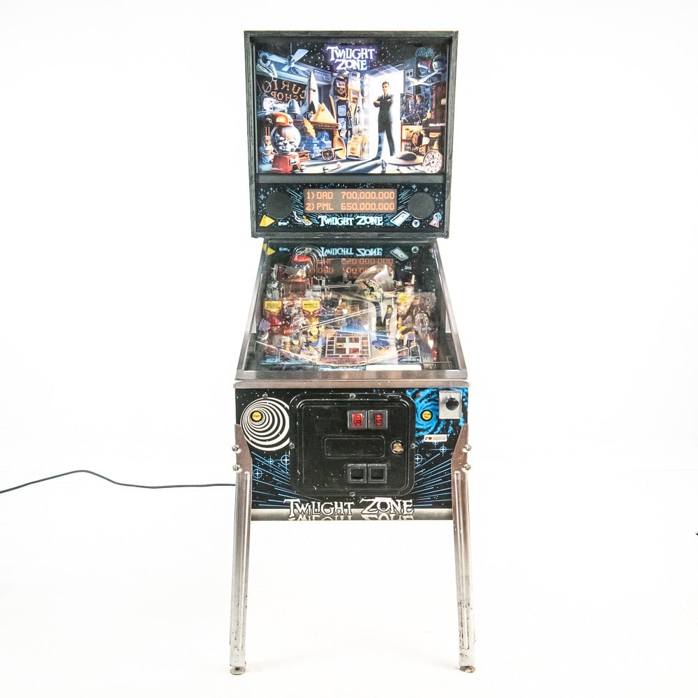Bally Midway Twilight Pinball Machine: Released in 1993 by Bally Midway, Twilight Zone is said to be the most collectable, sought after pinball of all time. It is fast, complicated with incredible sounds and tricky plays. This machine has